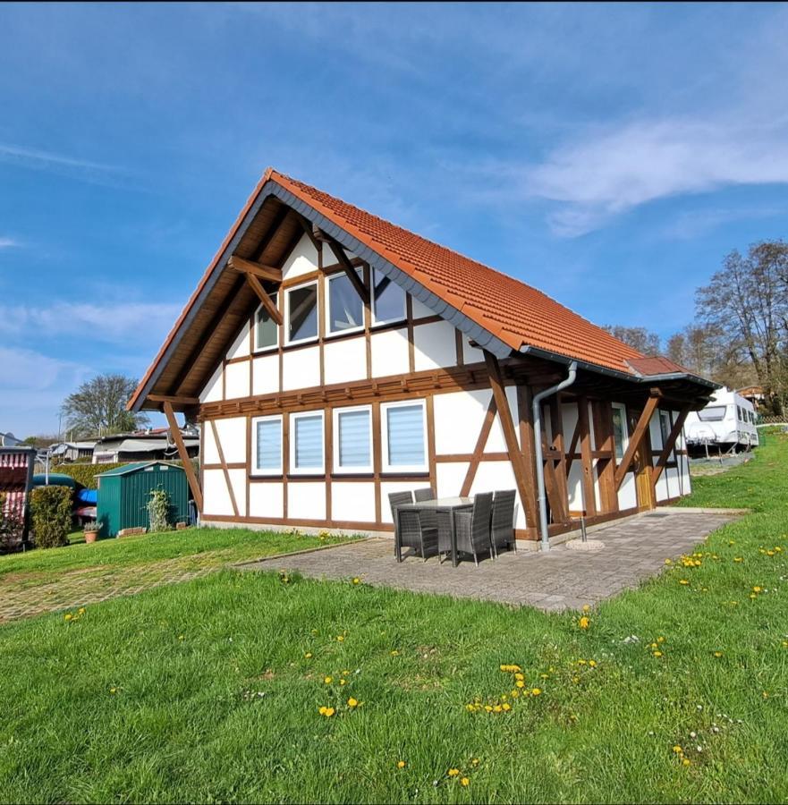 HM -Ferienhaus 2 Deluxe Krombachtalsperre Westerwald exklusive Reinigung und NK Driedorf Exterior foto
